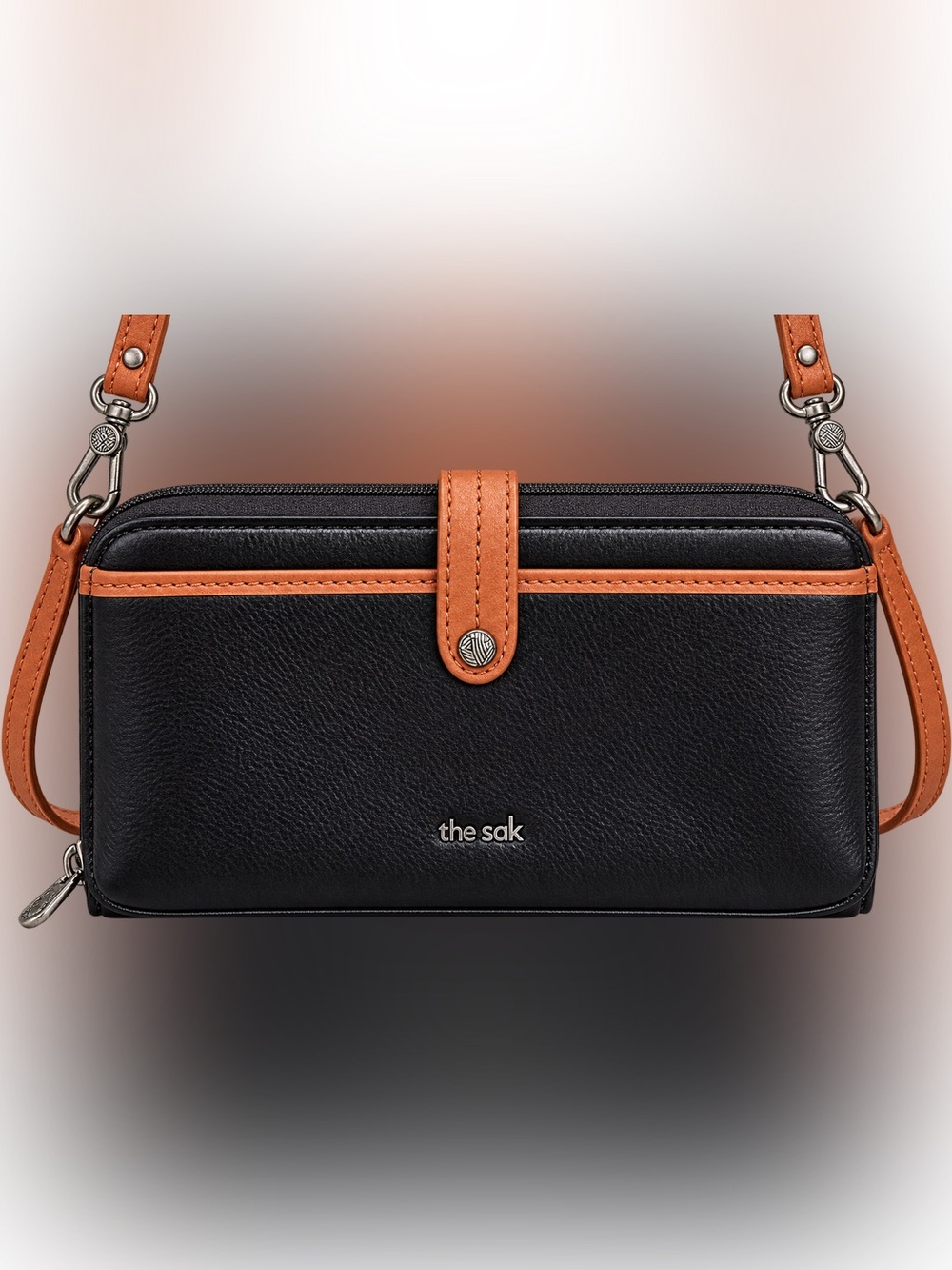 NEW The Sak Large Smartphone Convertible Crossbody/Wristlet in Black Onyx